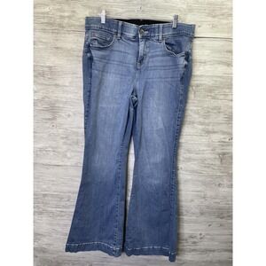 Torrid Jeans Womens 16R Blue Flared High Rise Stretch Medium Wash Denim 5-Pocket